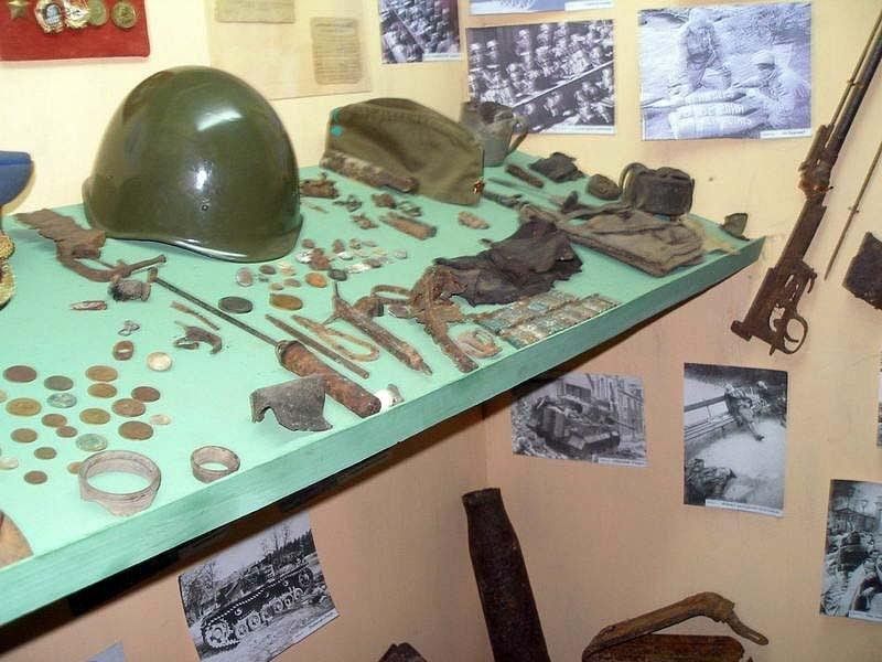 Экспозиция. посвященная Великой Отечественной войне.